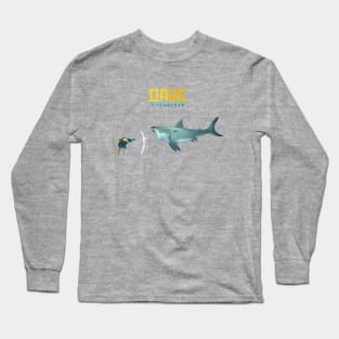 DAVE the diver- Great White Shark Long Sleeve T-Shirt